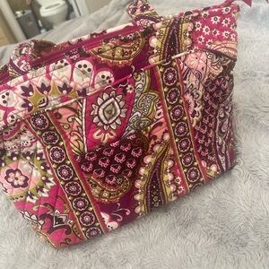 Vera Bradley Pink and Gold Patterned Bag